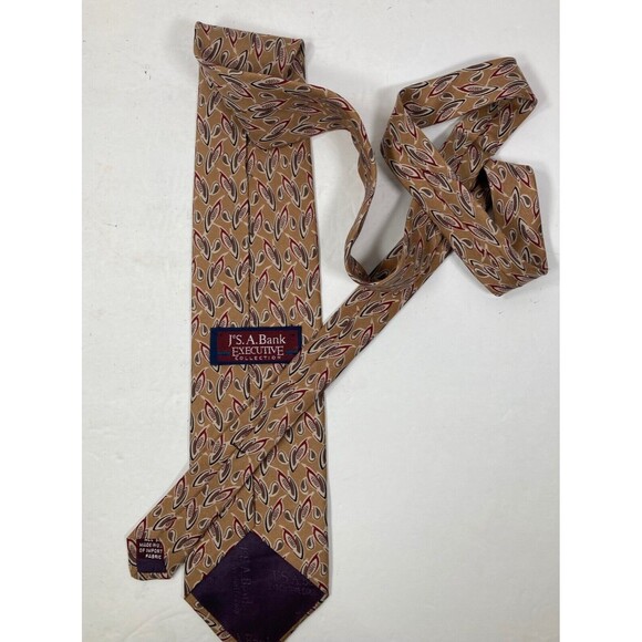 Jos A Bank Executive Collection 100% Silk Tie EUC - Picture 2 of 2